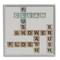 Stupell Industries Scrabble Bathroom Illustration in Gray Frame Wall Art
